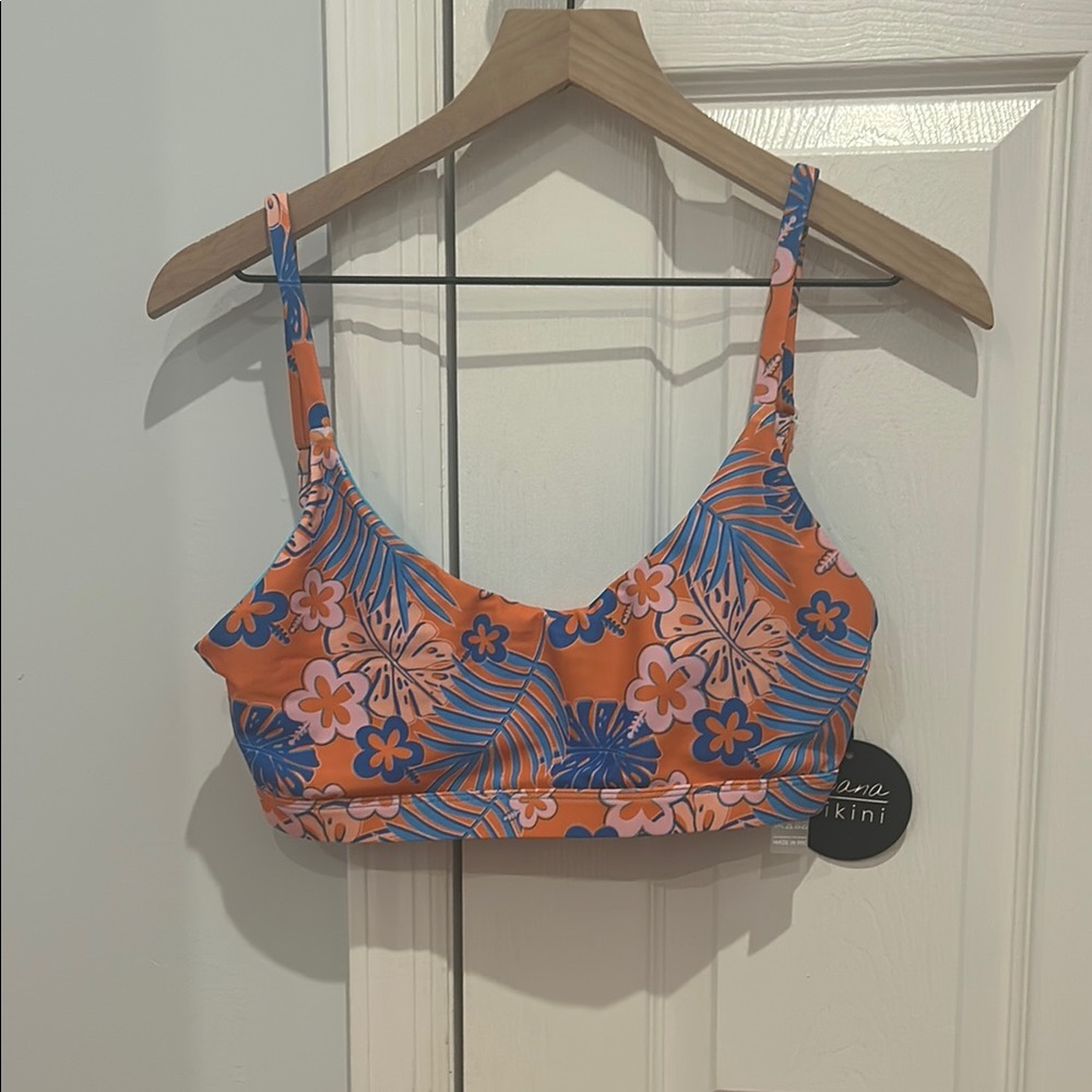 Moana Bikini in Orange and Blue Floral